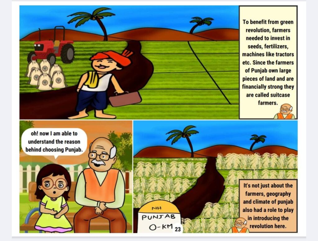 From Seeds to Food comic adventure.